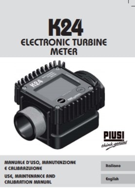 PIUSI K24 Calibration Instructions