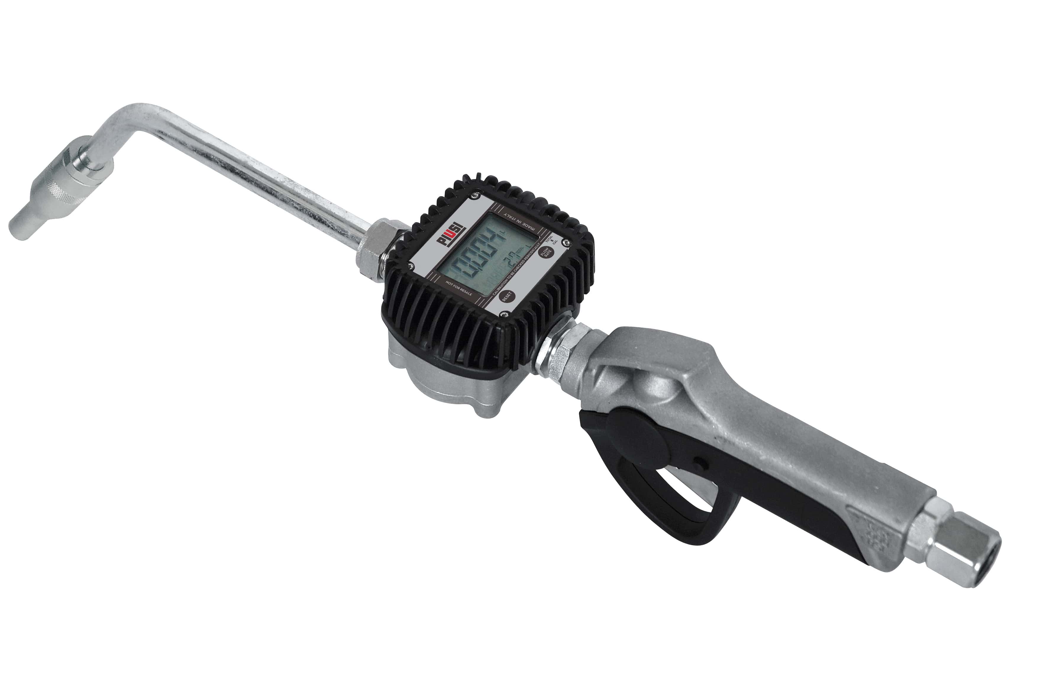 PIUSI K400 Digital Flow Meter & Oil Gun with Rigid Non-Drip Nozzle
