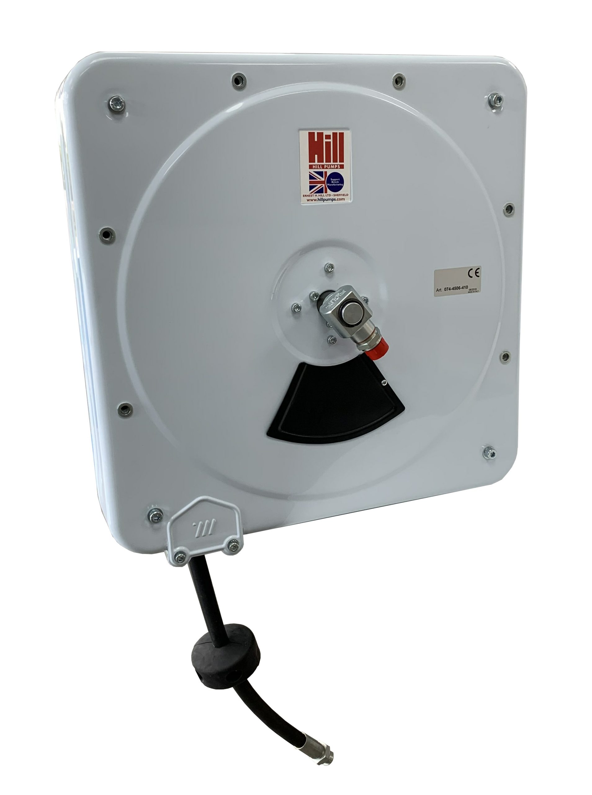 Hill Pumps Cased White Hose Reel 1/2"  x 10m for Oil